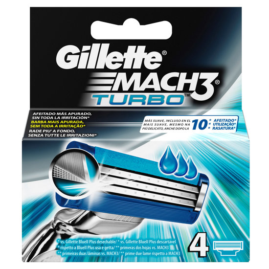 Picture of Lâminas Gillette Mach 3 Turbo 4 Unidades