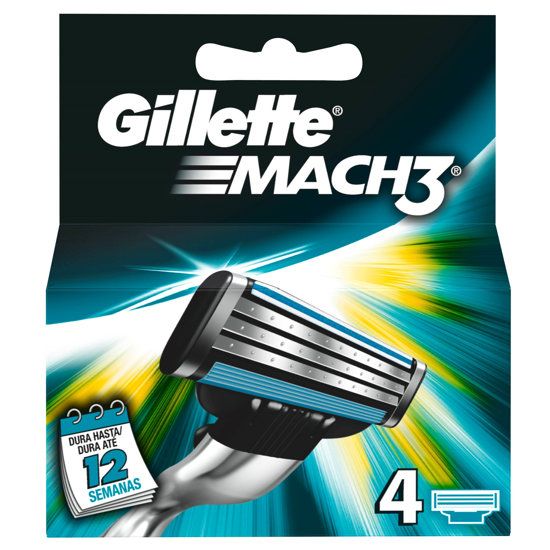 Picture of Lâminas Gillette Mach3 4 Unidades