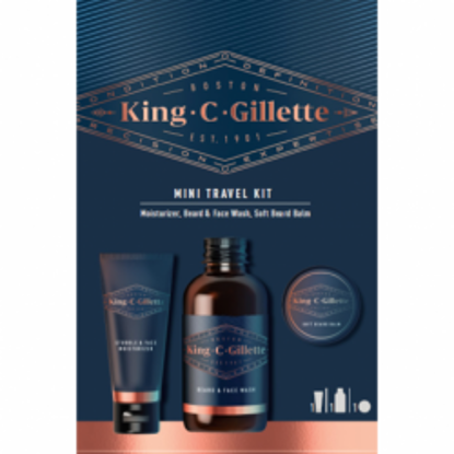 Picture of Conjunto King C. Gillette Gel Limpeza 60ml + Bálsamo 25ml + Creme Hidratante 30ml