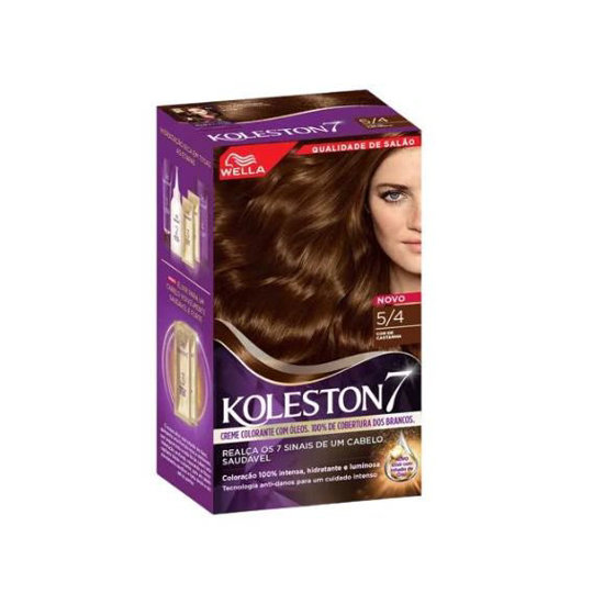 Picture of Coloração Koleston Wella 54 Cor Castanha Dourado