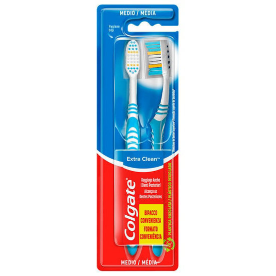 Picture of Escova Dentes Colgate Extra Clean Twin Pack Média